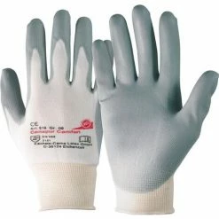 Neu 🥰 HONEYWELL KCL 619/9 Handschuhe Camapur Comfort 619 Gr.9 Weiß/grau Polyamid-Trikot Mit P 👏